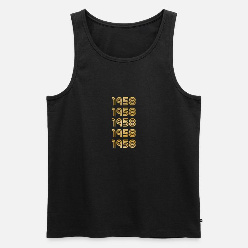 Jahr 1958 - Männer Premium Bio Tank Top - Schwarz