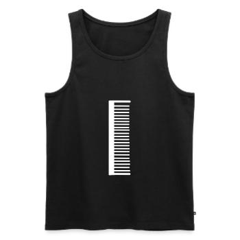 Friseur Schere Scheren Haare Frisör Kamm Frisöse - Männer Premium Bio Tank Top - Schwarz - Vorne - Michal (187cm)