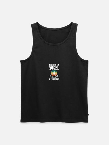 Pilot Helicopter Helicopter - Men's Premium Organic Tank Top - black