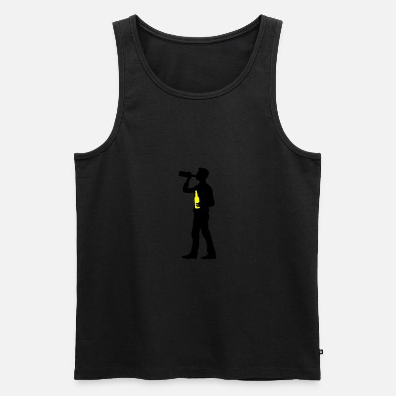 Trinker Bier - Männer Premium Bio Tank Top - undefined