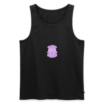 Rainer - Männer Premium Bio Tank Top - Schwarz - Vorne - AI Model Male 178 light (178cm)