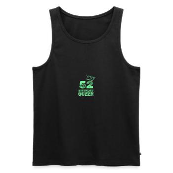Geburtstag 52 - Männer Premium Bio Tank Top - Schwarz - Vorne - AI Model Male 178 light (178cm)