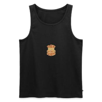 Benno dans le rôle de Benno - Débardeur bio Premium Homme - noir - Devant - AI Model Male 178 light (178cm)