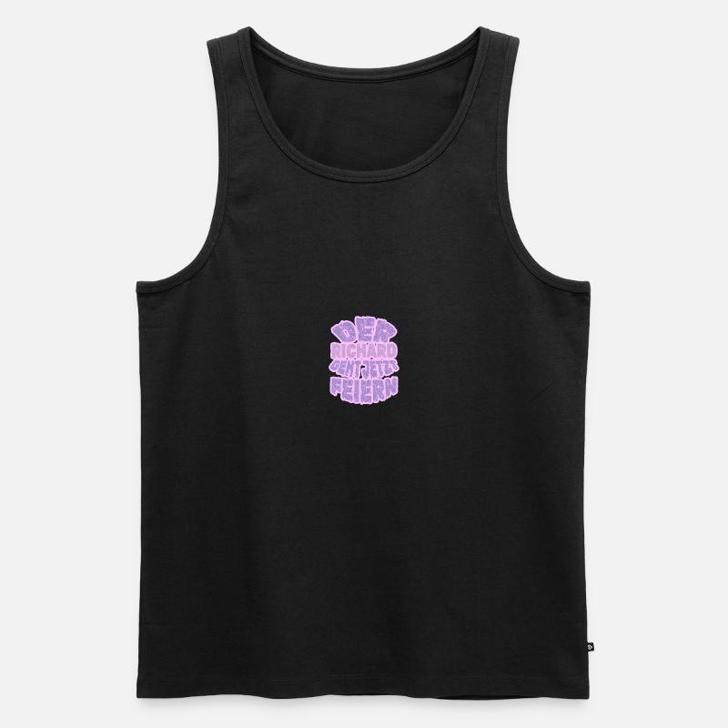 Richard als Richard - Männer Premium Bio Tank Top - Schwarz