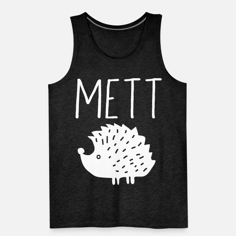 Mettigel Mett Igel Hackfleisch Fleischesser Hackk Männer Premium Bio Tank Top