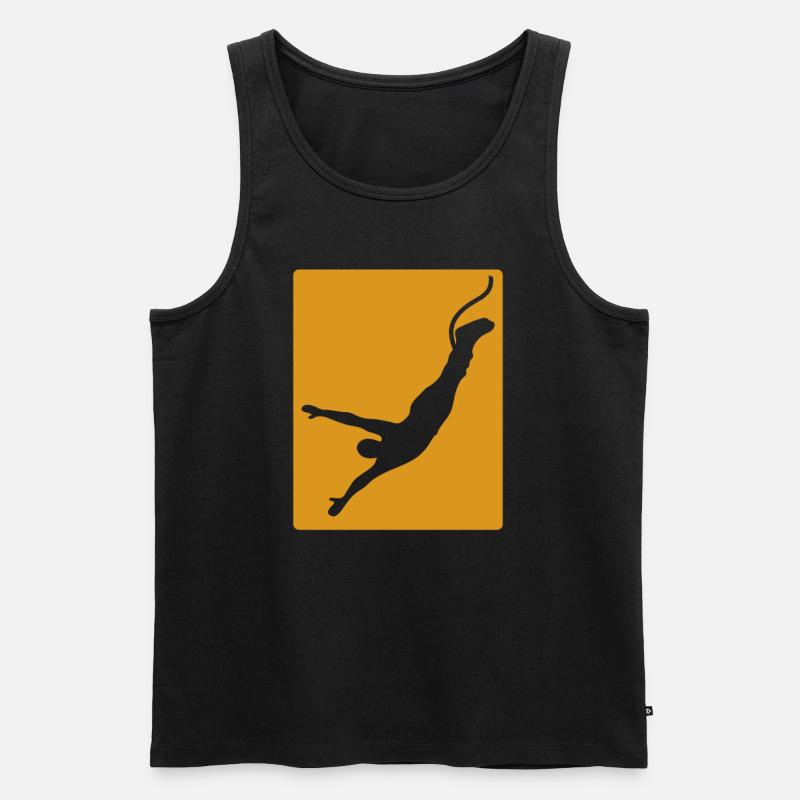 Bungee Jumping Sprung - Männer Premium Bio Tank Top - Schwarz