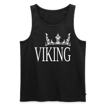 VIKING - Männer Premium Bio Tank Top - Schwarz - Vorne - AI Model Male 178 light (178cm)