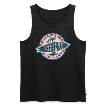 Fuerteventura Surfers Paradise - Débardeur bio Premium Homme - noir - Devant - AI Model Male 178 light (178cm)