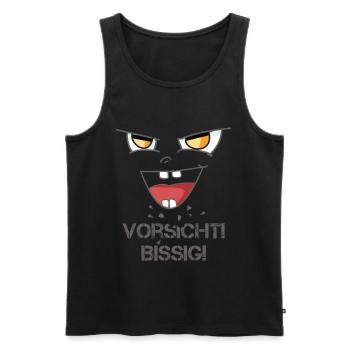 Vorsicht bissig Baby - Männer Premium Bio Tank Top - Schwarz - Vorne - Michal (187cm)