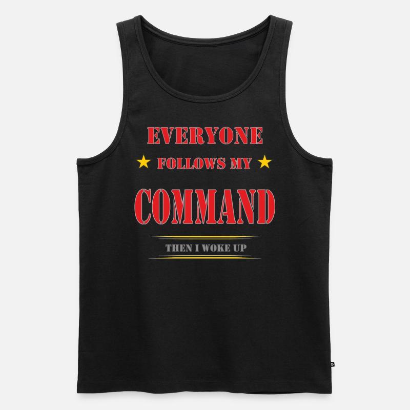 MY COMMAND - Männer Premium Bio Tank Top - Schwarz