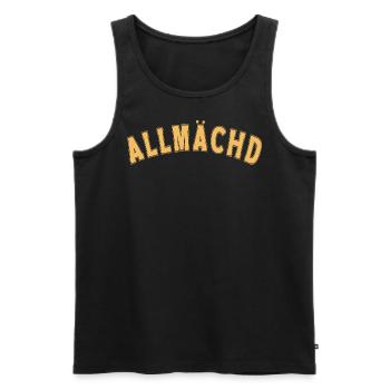 Allmächd - Männer Premium Bio Tank Top - Schwarz - Vorne - Michal (187cm)