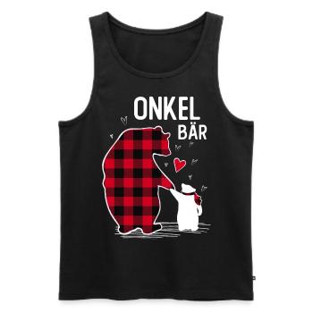 Oncle Ours - Débardeur bio Premium Homme - noir - Devant - Michal (187cm)