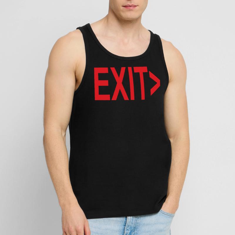 Exit / Exit / Emergency Exit Men's Premium Organic Tank Top