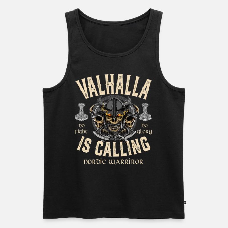 Valhalla is Calling - Men's Premium Organic Tank Top - black