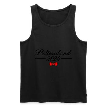 Polterabend 2024 - Männer Premium Bio Tank Top - Schwarz - Vorne - Michal (187cm)