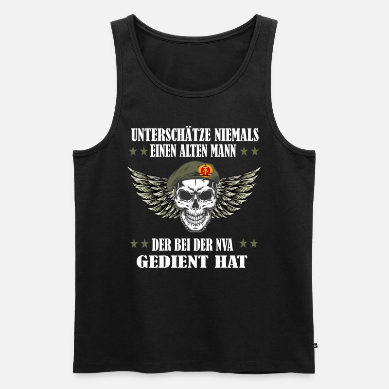 NVA Veteran DDR - Männer Premium Bio Tank Top - Schwarz