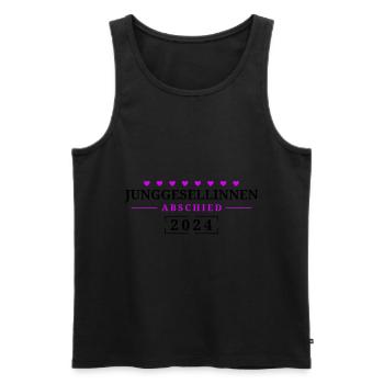 Jga 2024 Junggesellinnenabschied - Männer Premium Bio Tank Top - Schwarz - Vorne - Michal (187cm)