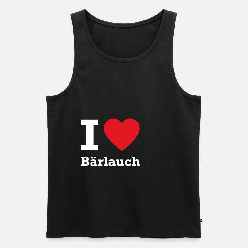 Bärlauch - Männer Premium Bio Tank Top - Schwarz