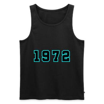 1972 Jahr Geburtstag - Männer Premium Bio Tank Top - Schwarz - Vorne - Michal (187cm)