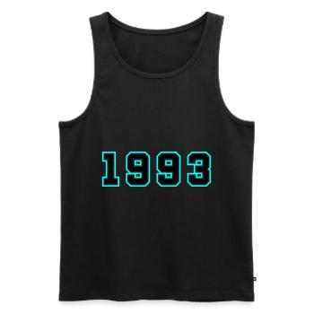 1993 Jahr Geburtstag - Männer Premium Bio Tank Top - Schwarz - Vorne - Michal (187cm)