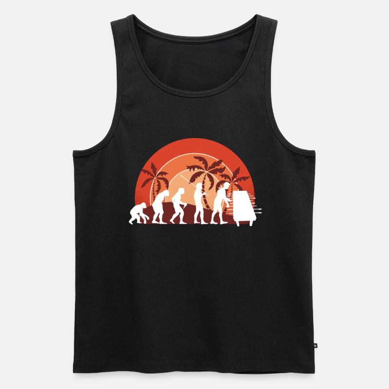 Kicker Tischfußball - Männer Premium Bio Tank Top - Schwarz