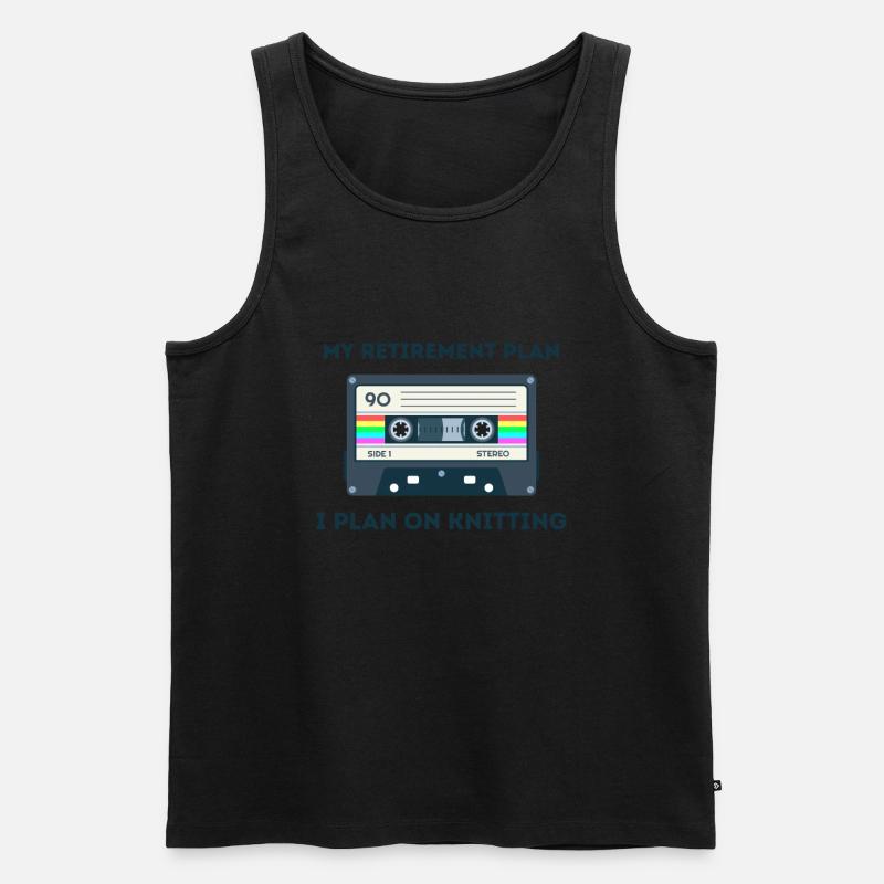 Retro -sarkastisches Alter Spruche - Männer Premium Bio Tank Top - Schwarz