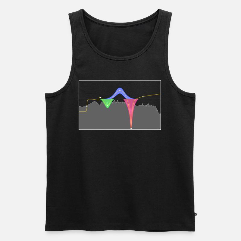 EQ EQUALIZER STUDIO PRODUCER - Männer Premium Bio Tank Top - Schwarz