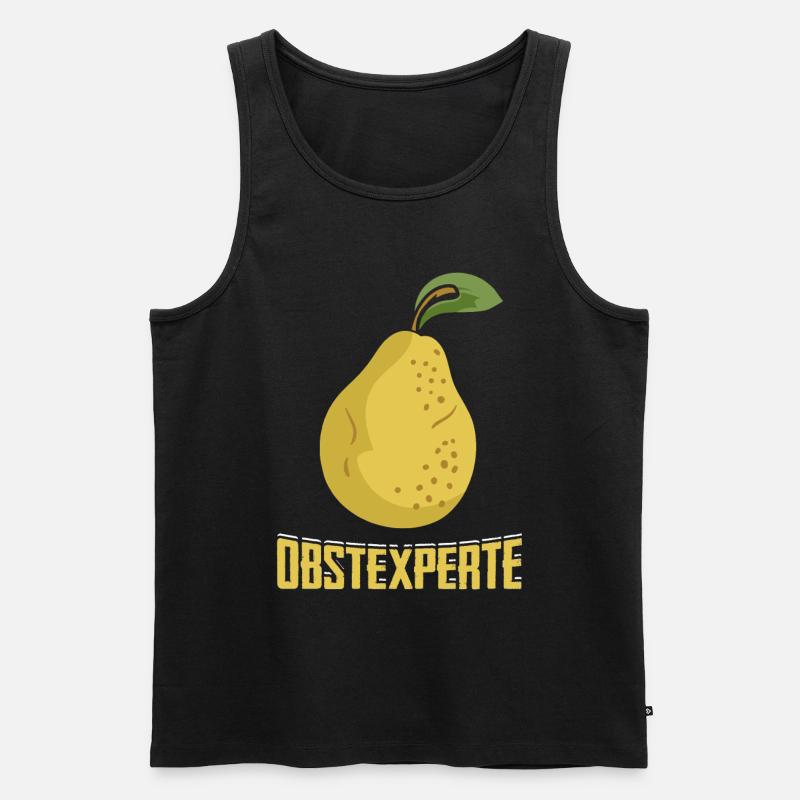 Obstexperte Geschenk Obstbauer - Männer Premium Bio Tank Top - Schwarz