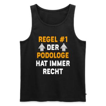 Podologe Geschenk Geburtstag Spruch - Männer Premium Bio Tank Top - Schwarz - Vorne - Michal (187cm)