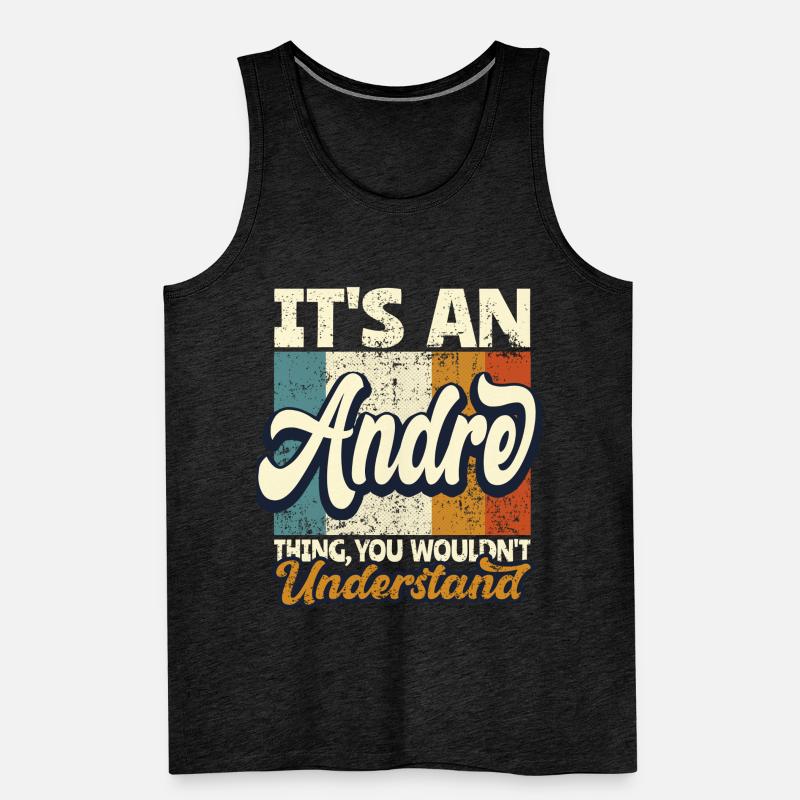 Name Andre Gift First Name Personalized Men's Premium Organic Tank Top