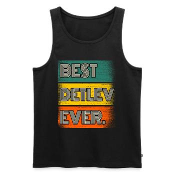 Detlev Name Geschenk Spruch Lustig - Männer Premium Bio Tank Top - Schwarz - Vorne - Michal (187cm)