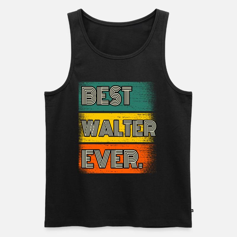 Walter Name Geschenk Spruch Lustig - Männer Premium Bio Tank Top - Schwarz