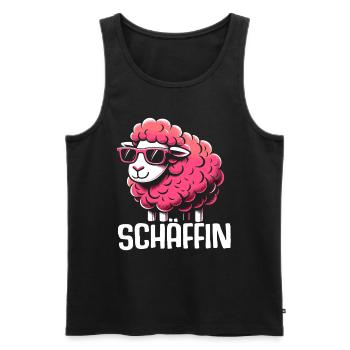 Chef Chefin Schaf Geschenk Schäfin Spruch - Männer Premium Bio Tank Top - Schwarz - Vorne - Michal (187cm)