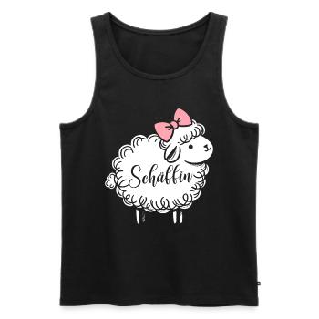 Chef Chefin Schaf Geschenk Schäfin Spruch - Männer Premium Bio Tank Top - Schwarz - Vorne - Michal (187cm)