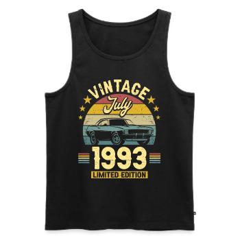 Birthday Party July 1993 30 years anniversary - Men's Premium Organic Tank Top - black - Front - Michal (187cm)