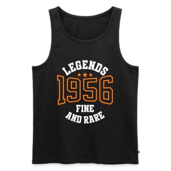 Legends 1956 – Belle et rare idée cadeau vintage - Débardeur bio Premium Homme - noir - Devant - Michal (187cm)
