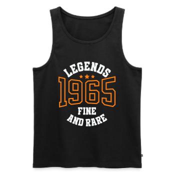 Legends 1965 – Belle et rare idée cadeau vintage - Débardeur bio Premium Homme - noir - Devant - Michal (187cm)
