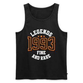 Legends 1993 – Belle et rare idée cadeau vintage - Débardeur bio Premium Homme - noir - Devant - Michal (187cm)