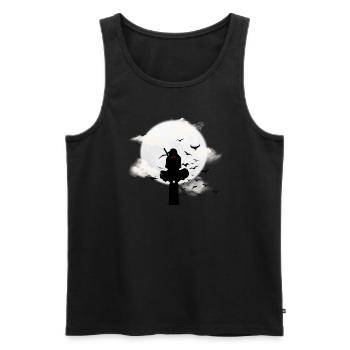 Sasuke Nacht Ninja Moonlight - Männer Premium Bio Tank Top - Schwarz - Vorne - AI Model Male 178 light (178cm)