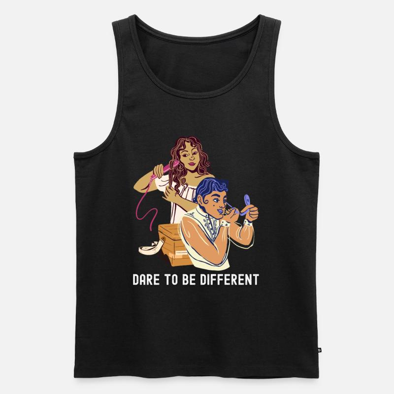 Dare to be different - Männer Premium Bio Tank Top - Schwarz