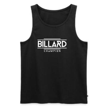 Billard Champion | Kneipensport Snooker Geschenk - Männer Premium Bio Tank Top - Schwarz - Vorne - Michal (187cm)