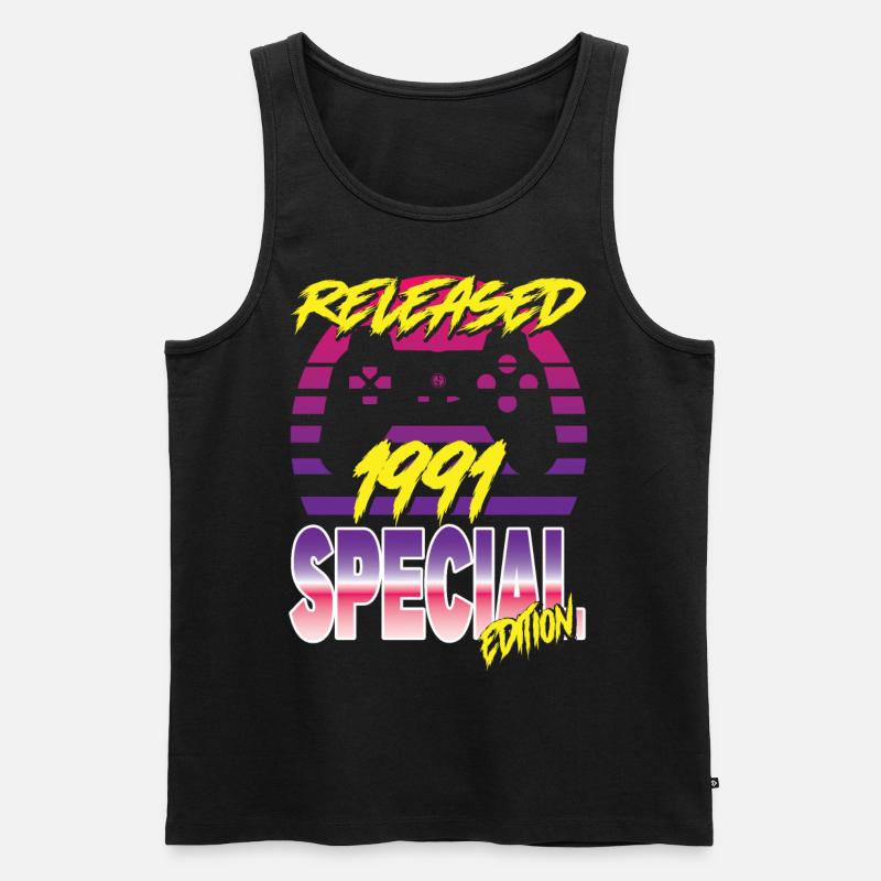 Released 1991 Special Edition - Männer Premium Bio Tank Top - Schwarz