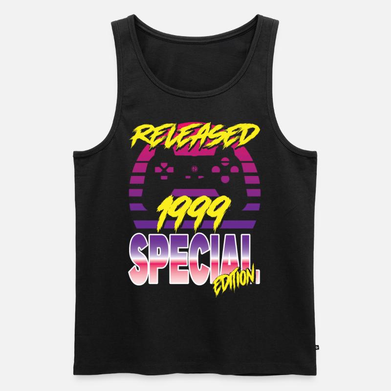 Released 1999 Special Edition - Männer Premium Bio Tank Top - Schwarz