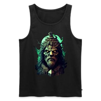 Donnernde Gitarrenlegende - Männer Premium Bio Tank Top - Schwarz - Vorne - Michal (187cm)