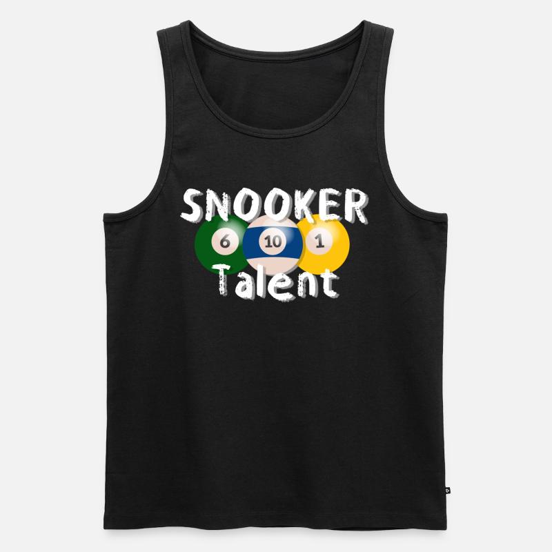 Billard Snooker Pool Spruch Sprüche - Männer Premium Bio Tank Top - Schwarz