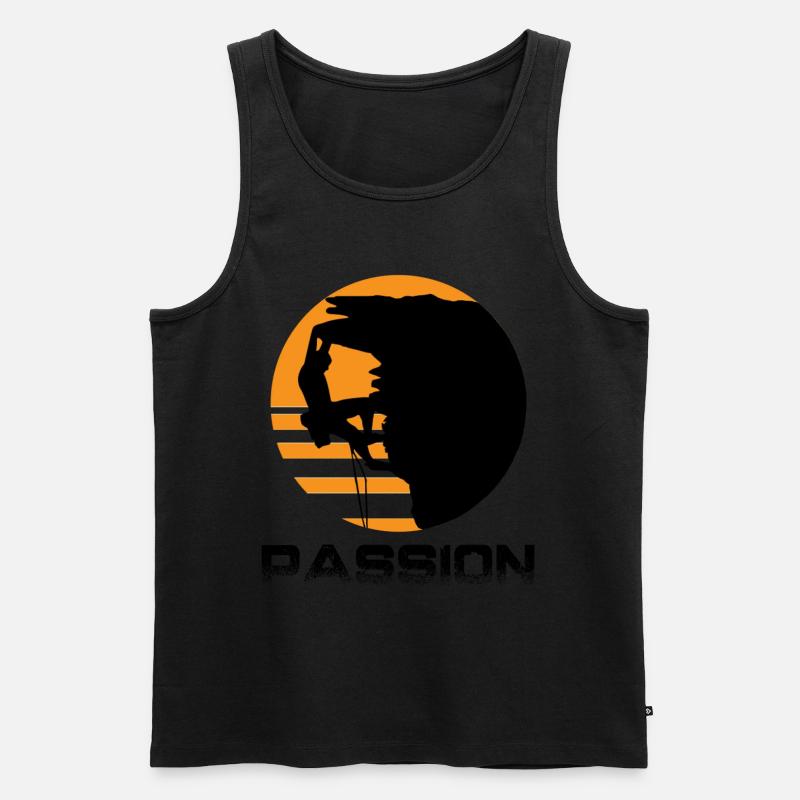 Climbing - Männer Premium Bio Tank Top - Schwarz