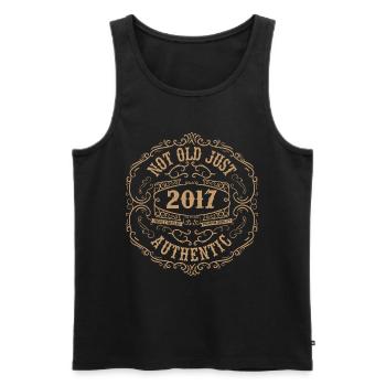 2017 Classic 2017 Retro Geburtstagsgeschenk 2017 - Männer Premium Bio Tank Top - Schwarz - Vorne - Michal (187cm)