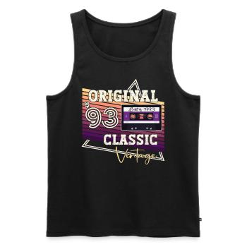 1993 Vintage Vintage Retro Birthday Gift - Men's Premium Organic Tank Top - black - Front - Michal (187cm)