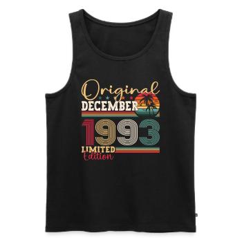 Original December 1993 29th birthday gift - Men's Premium Organic Tank Top - black - Front - Michal (187cm)