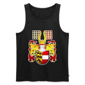 Carinthia - Men's Premium Organic Tank Top - black - Front - Michal (187cm)